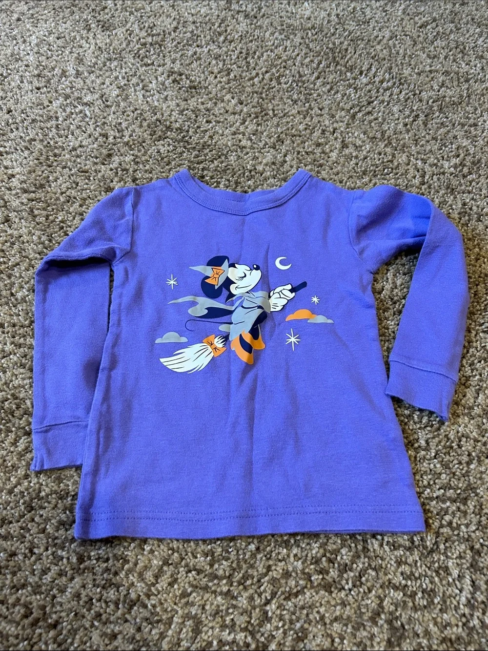 GAP Purple Minnie Witch Two-Piece Pajama Set